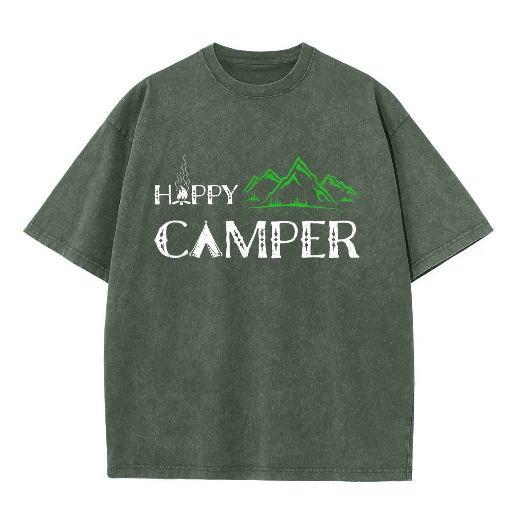 Happy Camper Camping T-Shirt f - đánh giá và giá Summer Clothing Women Canada