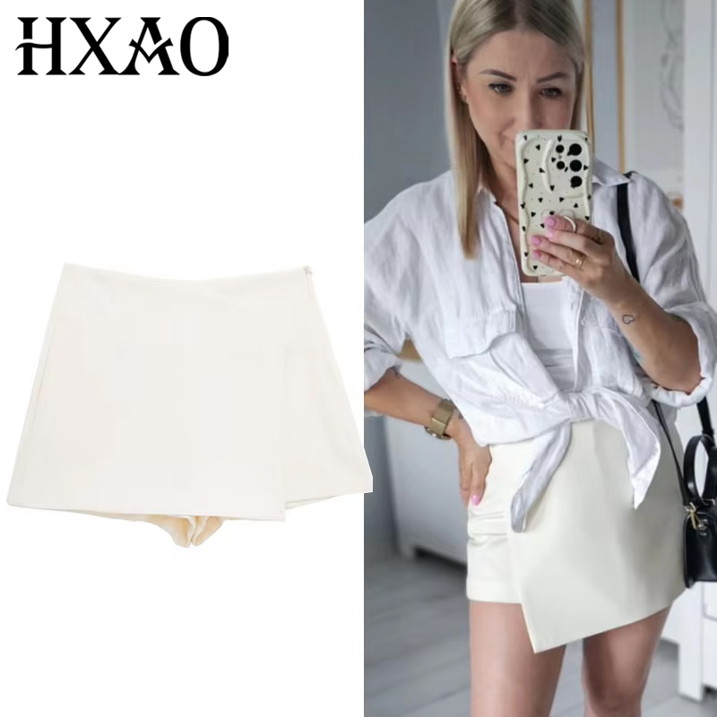 HXAO Black White Skirt Shorts  - đánh giá và giá Summer Zara