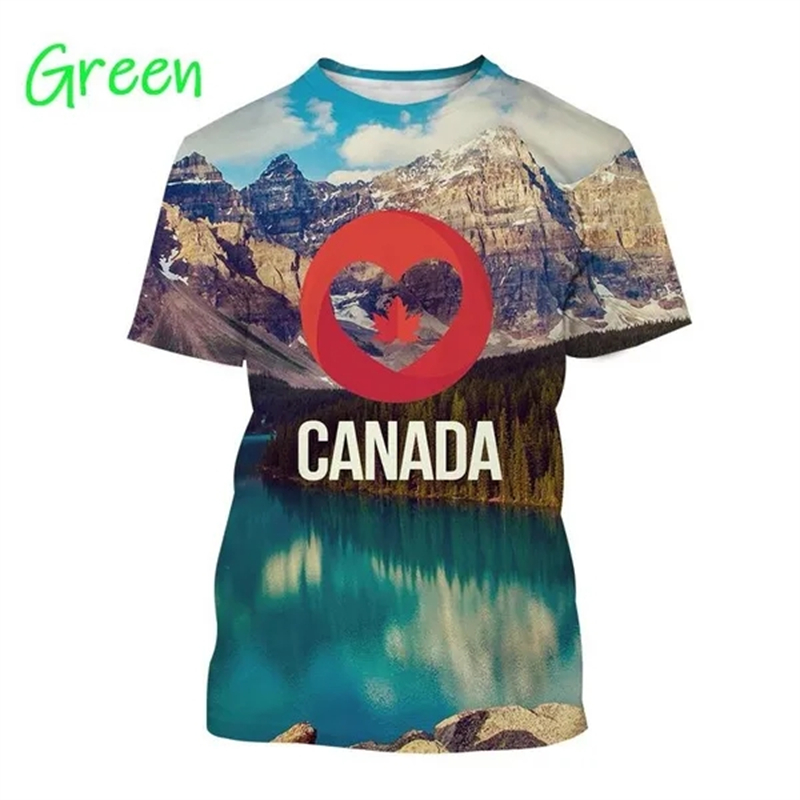 I Love Canada Flag Graphic T S - đánh giá và giá Summer Clothing Women Canada